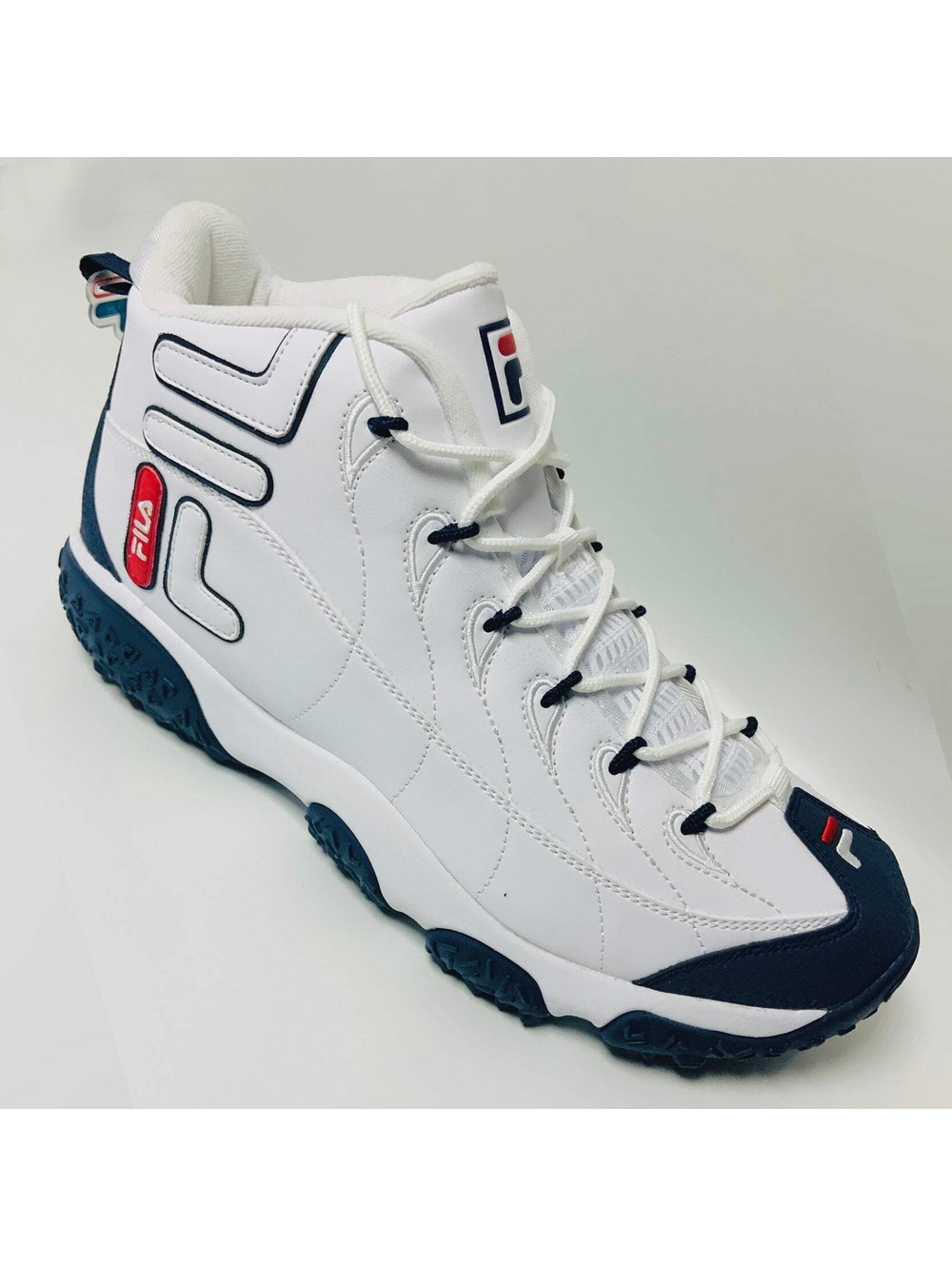 Men's Fila Snake Dancer White | Navy Sneakers NWT